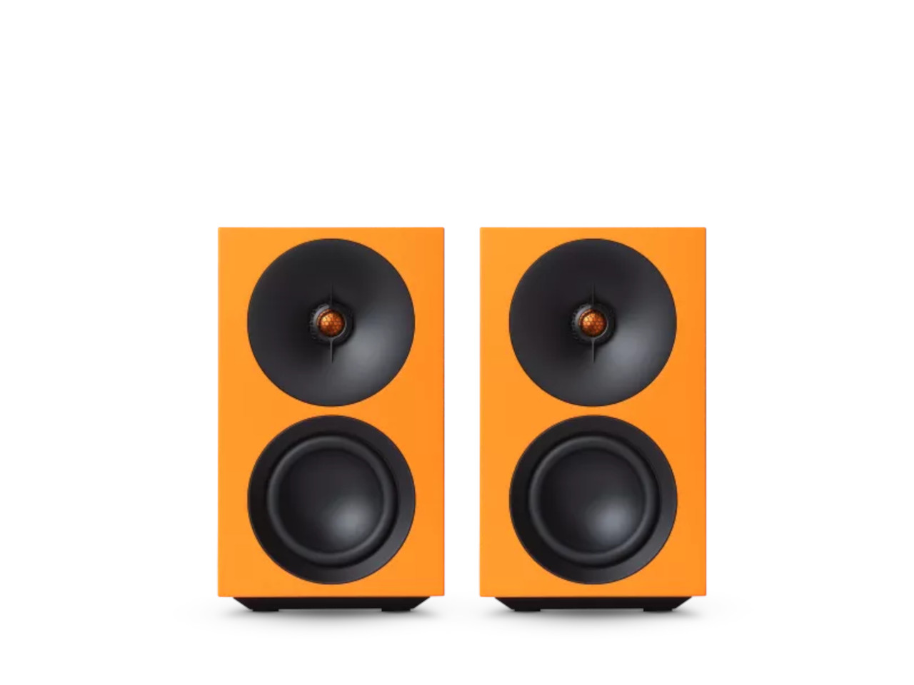 Lautsprecher, Stereo, 2-Wege, orange, Hifi