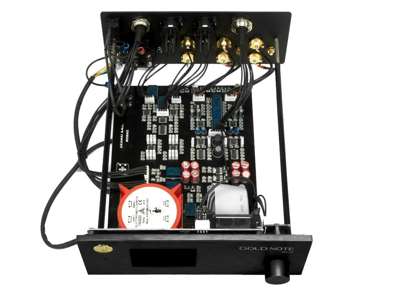 Audio-Interface, PCB, Verdrahtung, Transformator, Drehknopf
