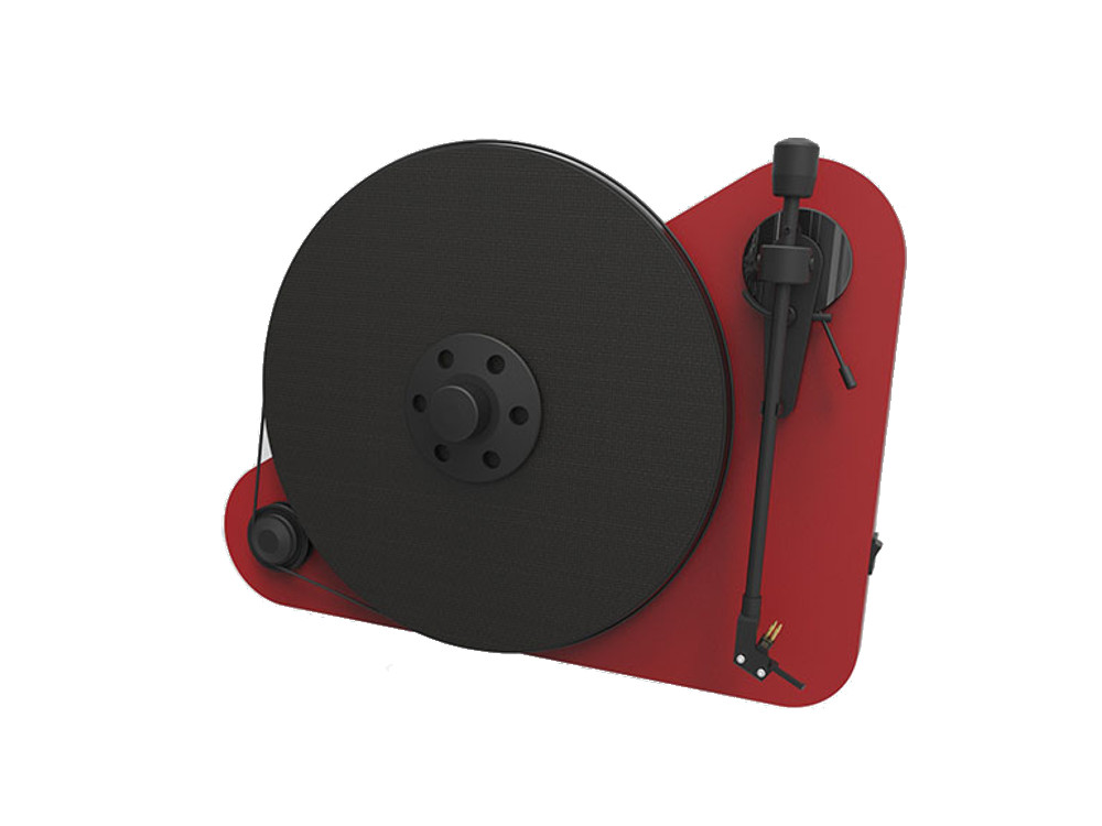 project_vte_r-rot Audiophiler "Plug & Play"-Plattenspieler mit Wandmontageoption