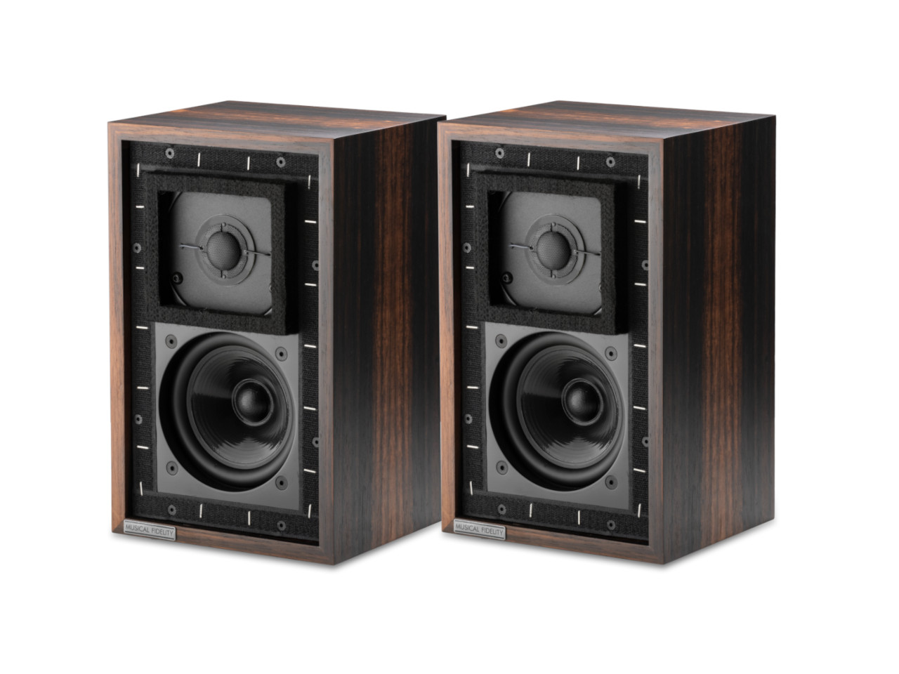 Lautsprecher, Stereo-Lautsprecher, Kabinett-Holz, Holzoptik, 2 Stück