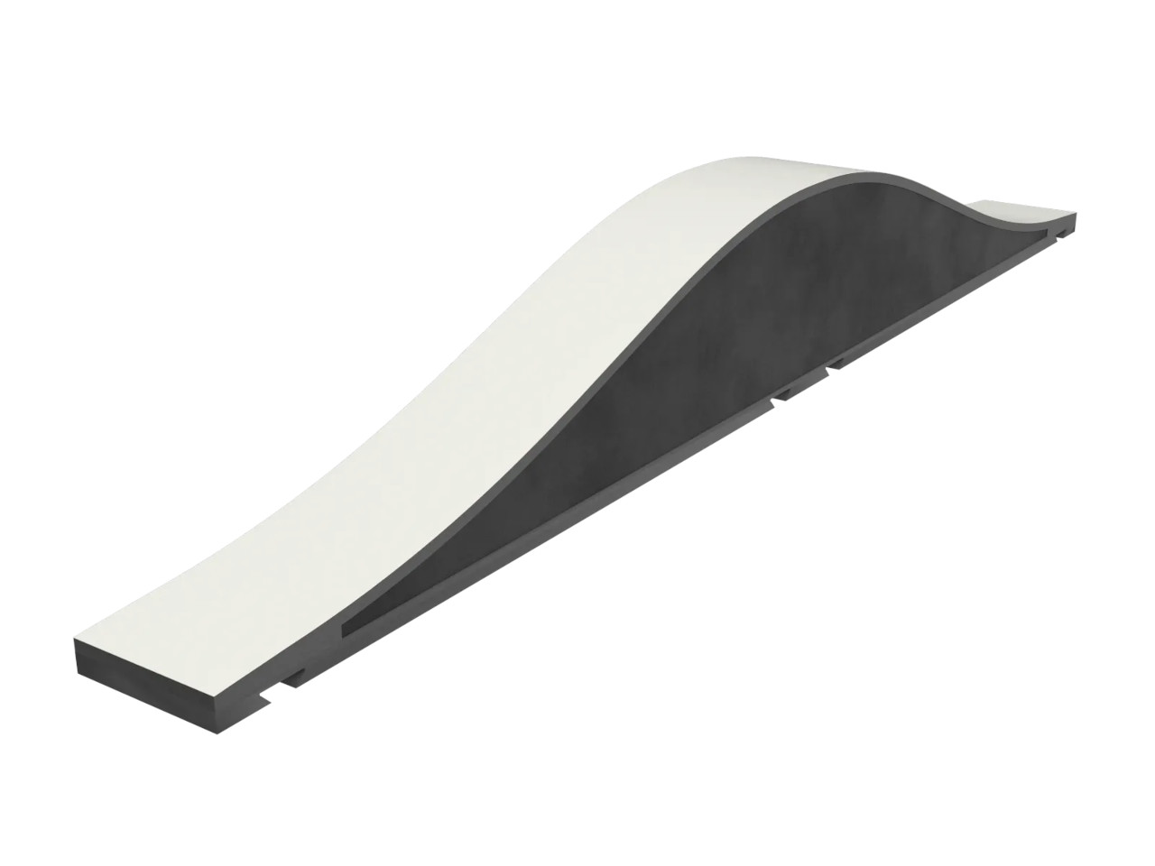 Rampe, Gebogen, Metall, Zweifarbig, Baumaterial