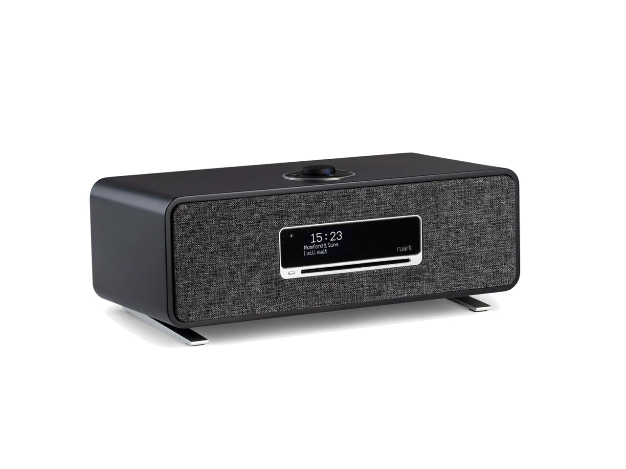 radio, lautsprecher, bluetooth, front aus stoff, glasdisplay