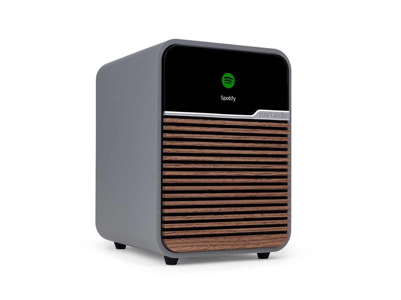 Mini Kühlschrank, Kompaktgerät, Holzfront, Bluetooth/Audioplayer, Spotify