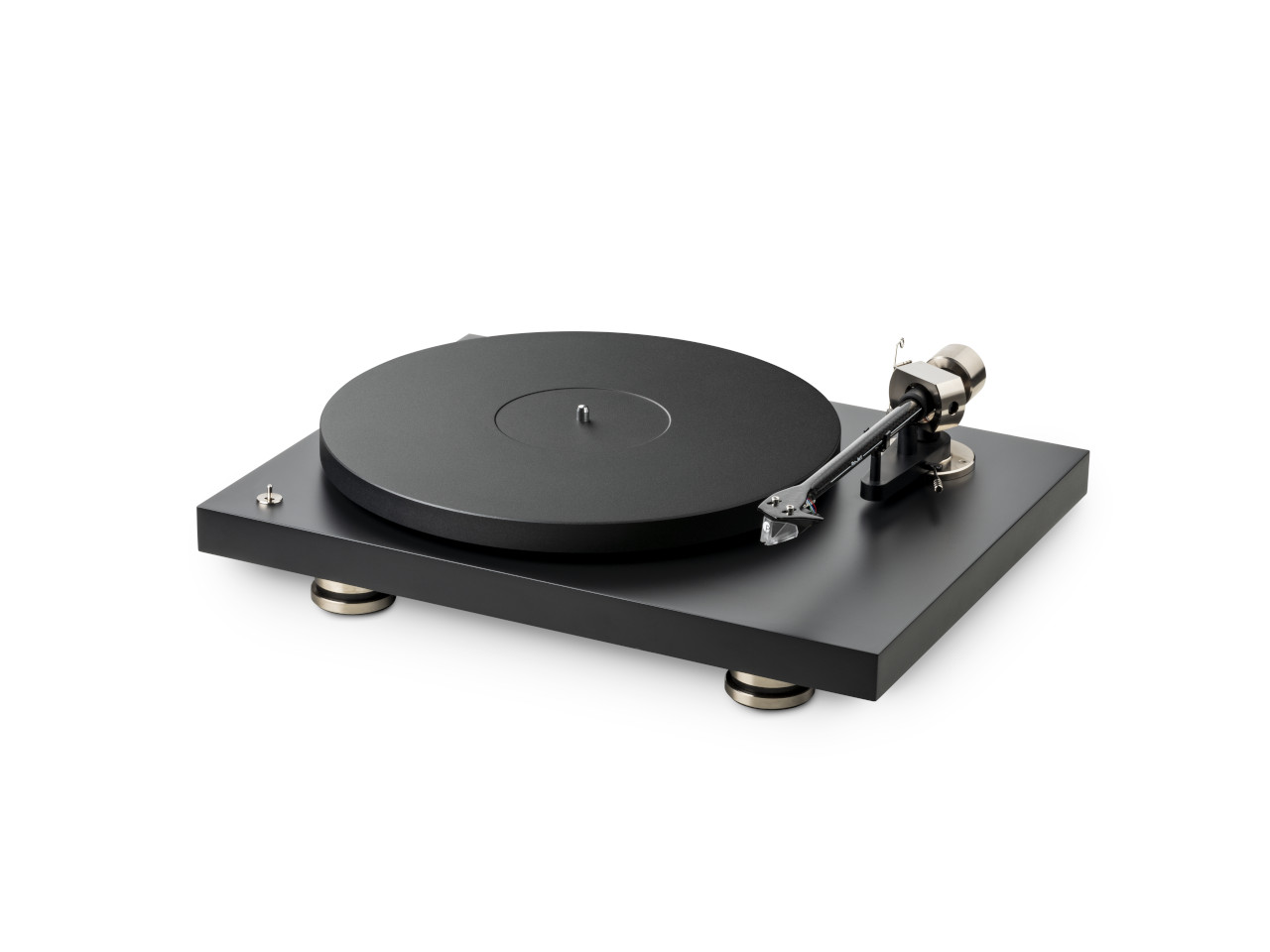 Plattenspieler, Turntable, Schwarz, Tonarm, Platte