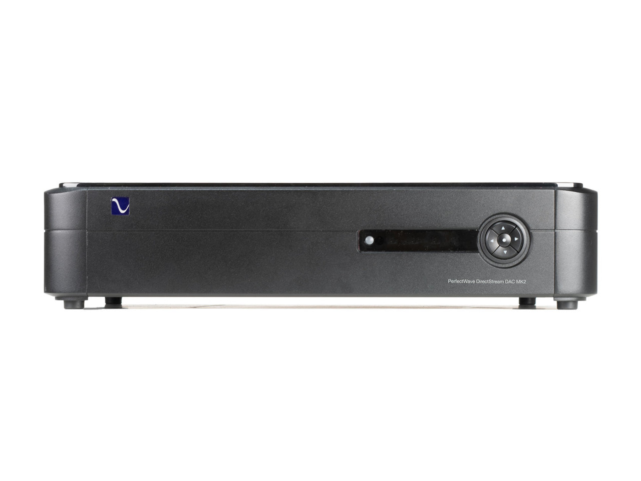 A/V-Receiver, DirectStream DAC, Schwarz, Frontpanel, Bedienknopf