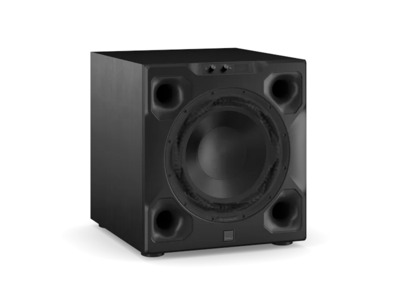 Subwoofer, Basslautsprecher, Ported, Schwarz, Quadergehäuse