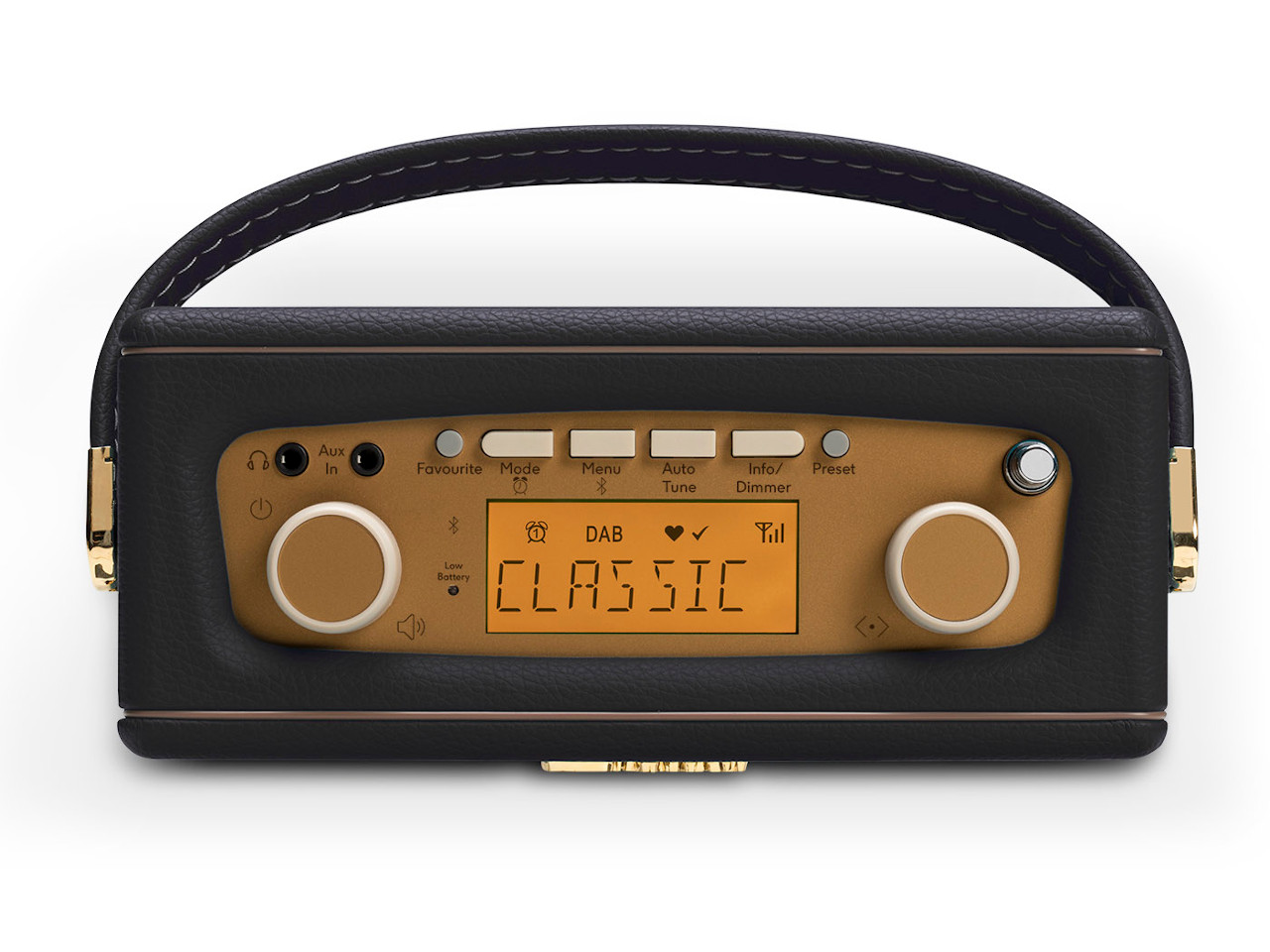 radio, car stereo, digital display, braunes panel, schwarzes leder