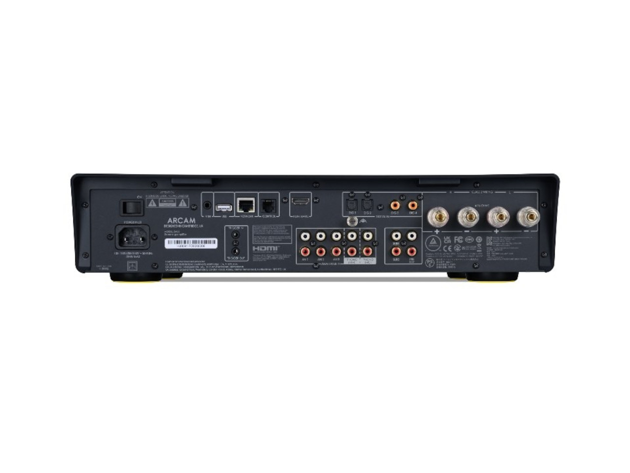 AV-Empfänger, Rückseite, HDMI, Lautsprecheranschlüsse, RCA-Anschlüsse