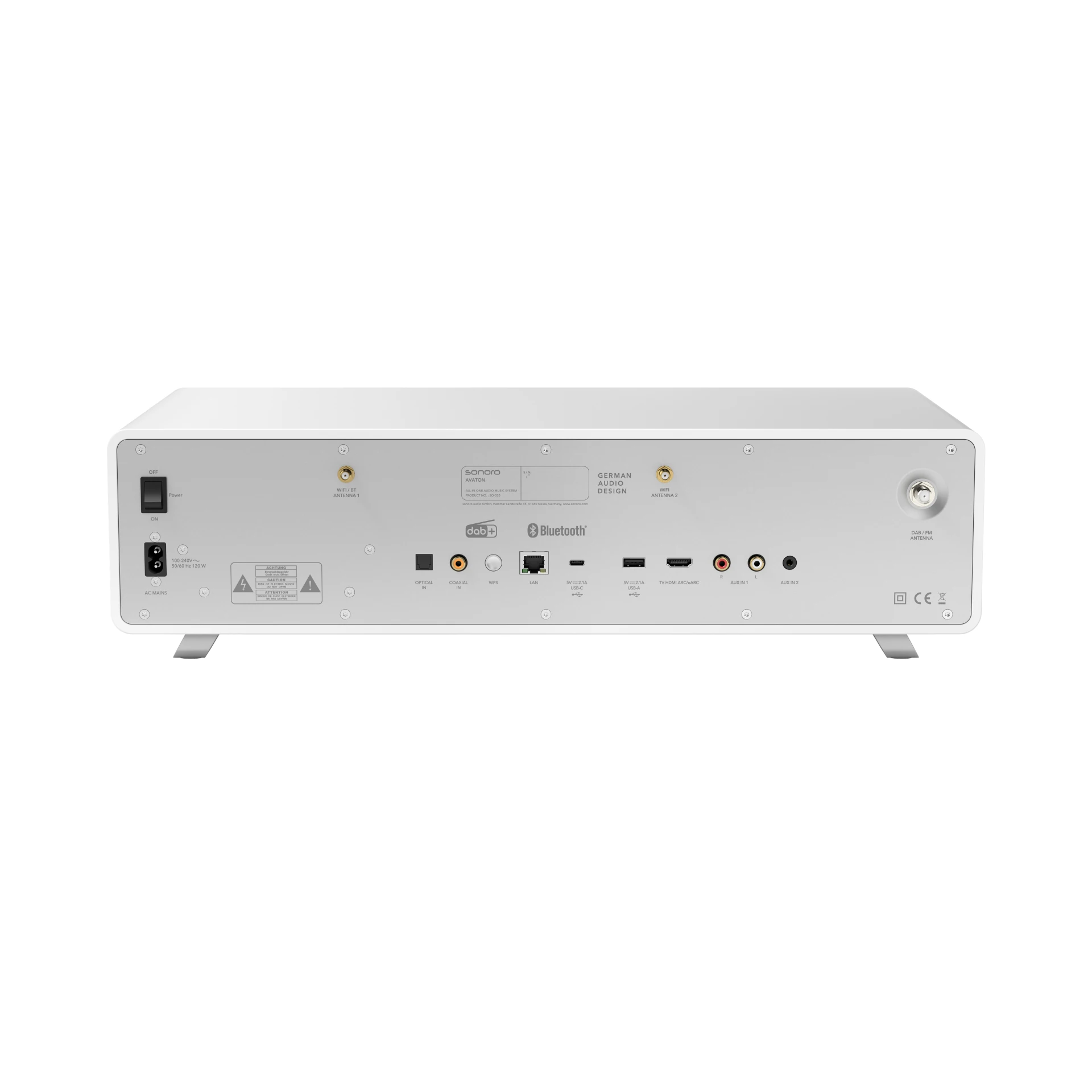 lineal, audio-amp, back-panel, bluetooth, antenna