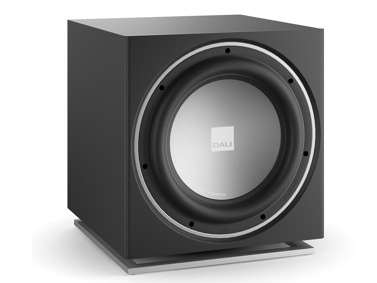 Subwoofer, Lautsprecher, Schwarzer Subwoofer, Metallischer Front, Front aus Metall?