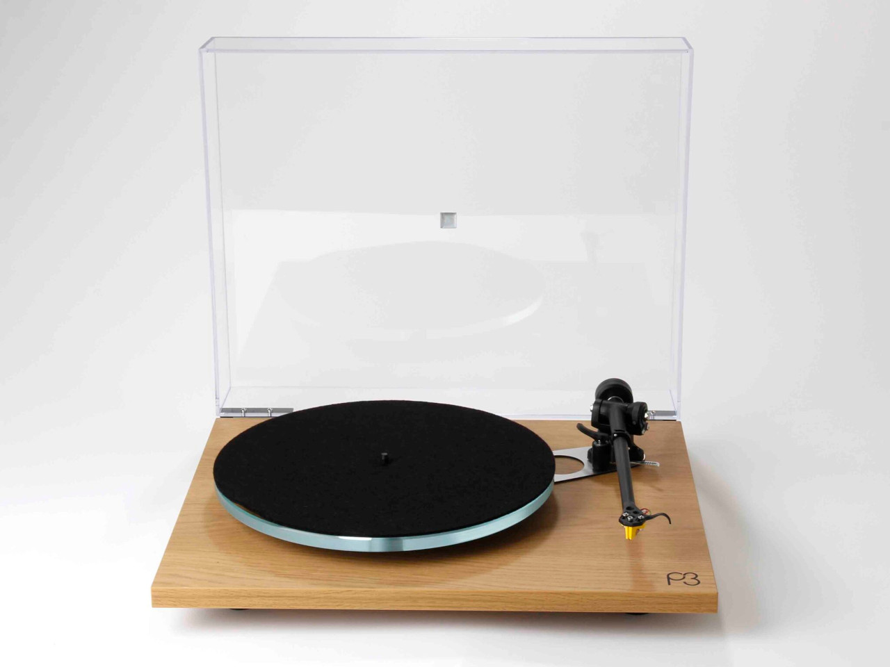 Plattenspieler, Turntable, Holzplatte, Plattenauflage, Tonarm