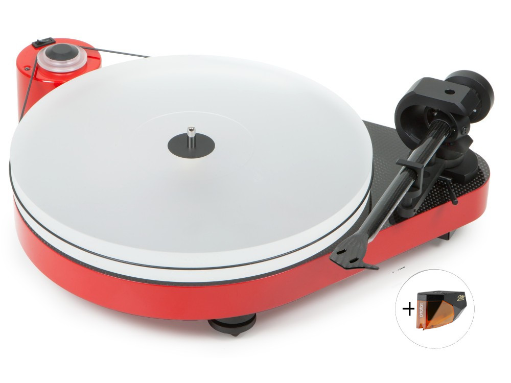 turntable, vinyl, rot, platte, tonarm