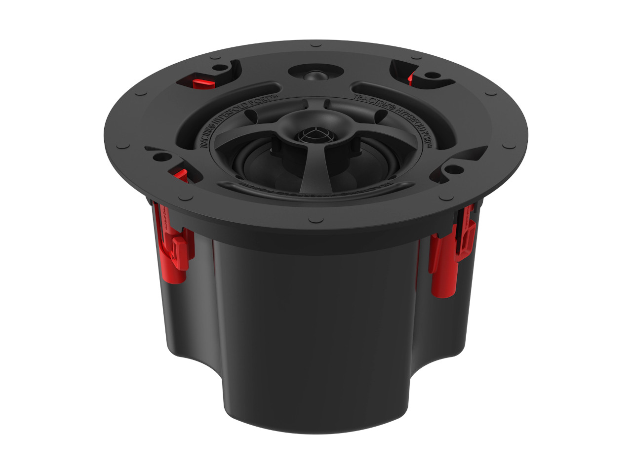 Lautsprecher-Backen, Subwoofer, Schwarz, Rotclip, Klemmmontage