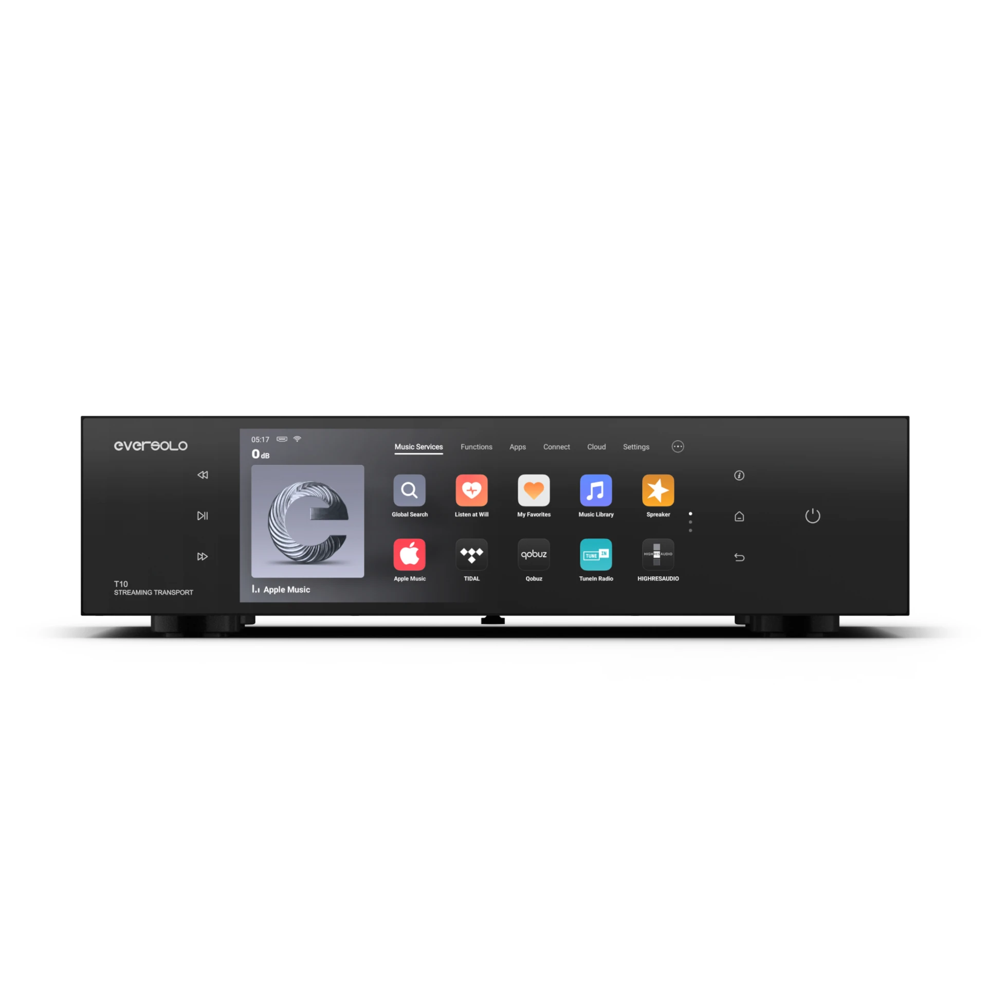 stereoempfänger, netzwerkplayer, digitaler verstärker, touchscreen-anzeige, heimkino-audio