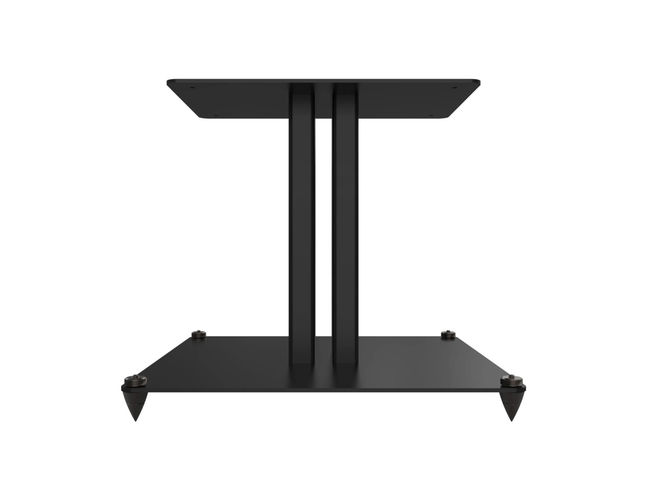 TV-Stand, Ablage-Tisch, Metallgestell, Schwarz, Kabelmanagement