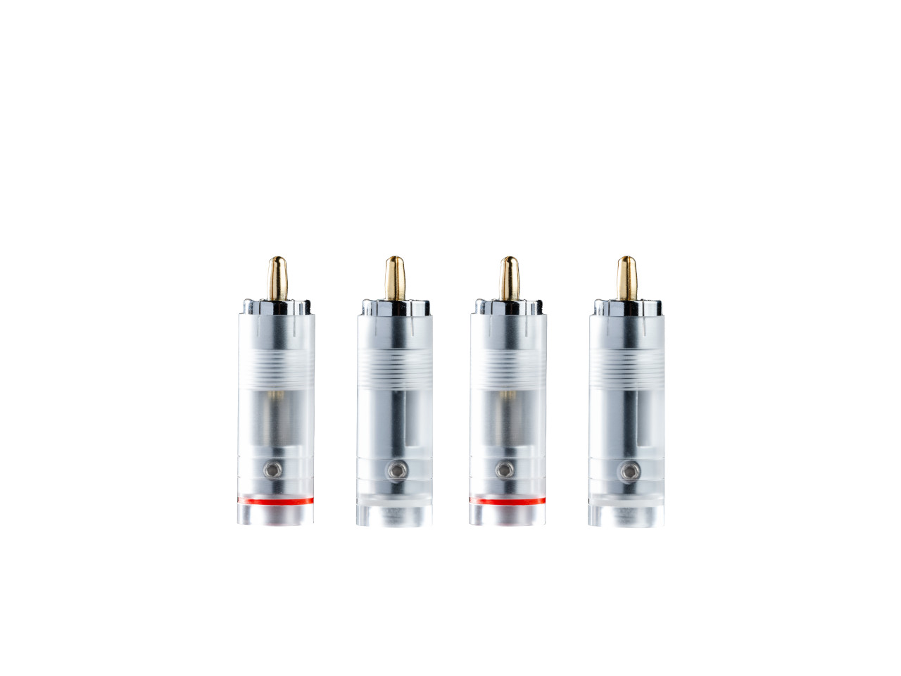 RCA Stecker, RCA Patchkabelstecker, Goldkontakt, Kabelstecker, Silikongehäuse