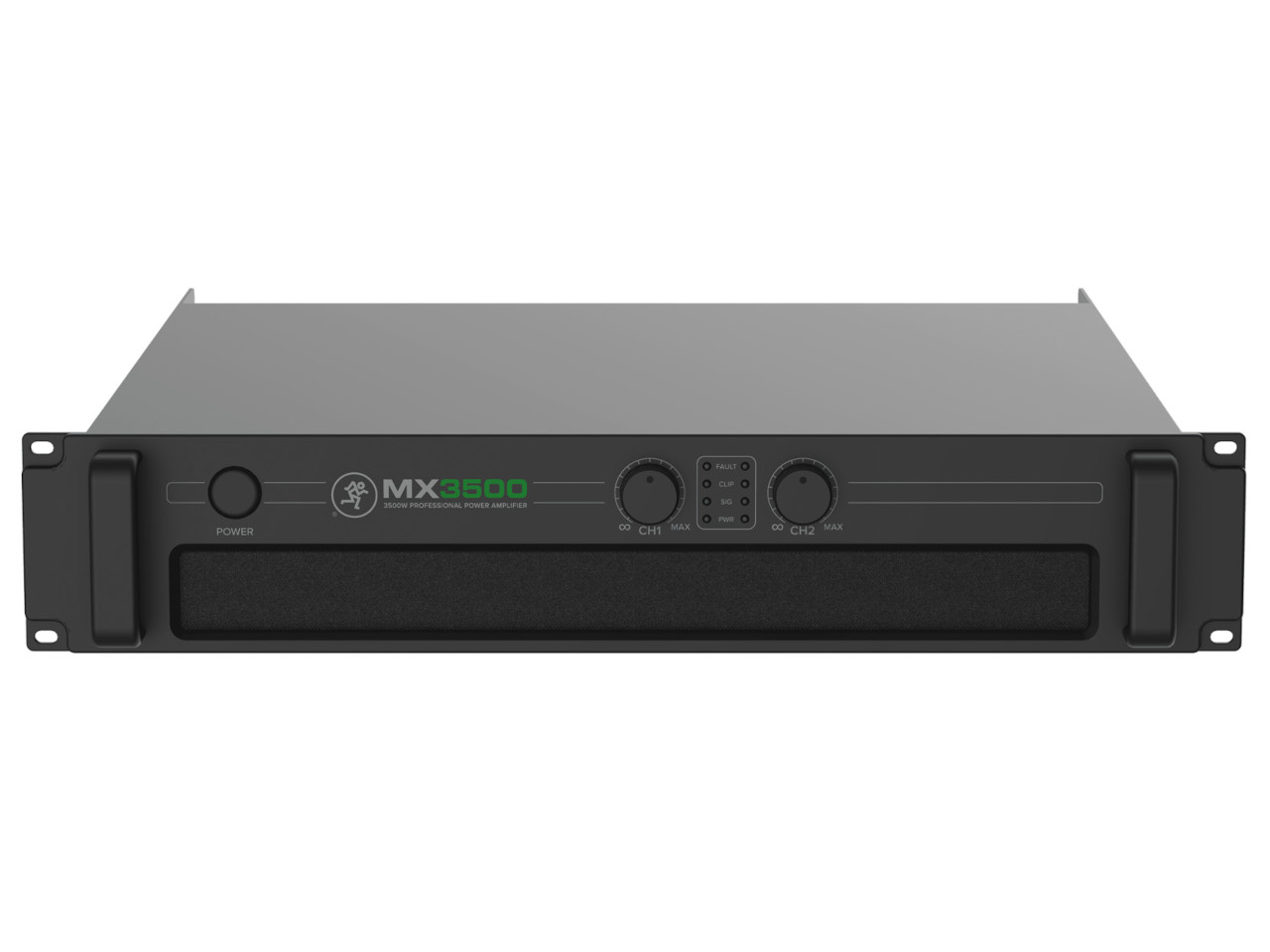 Power, Rackmount, Verstärker, Dual-Channel, Schwarz