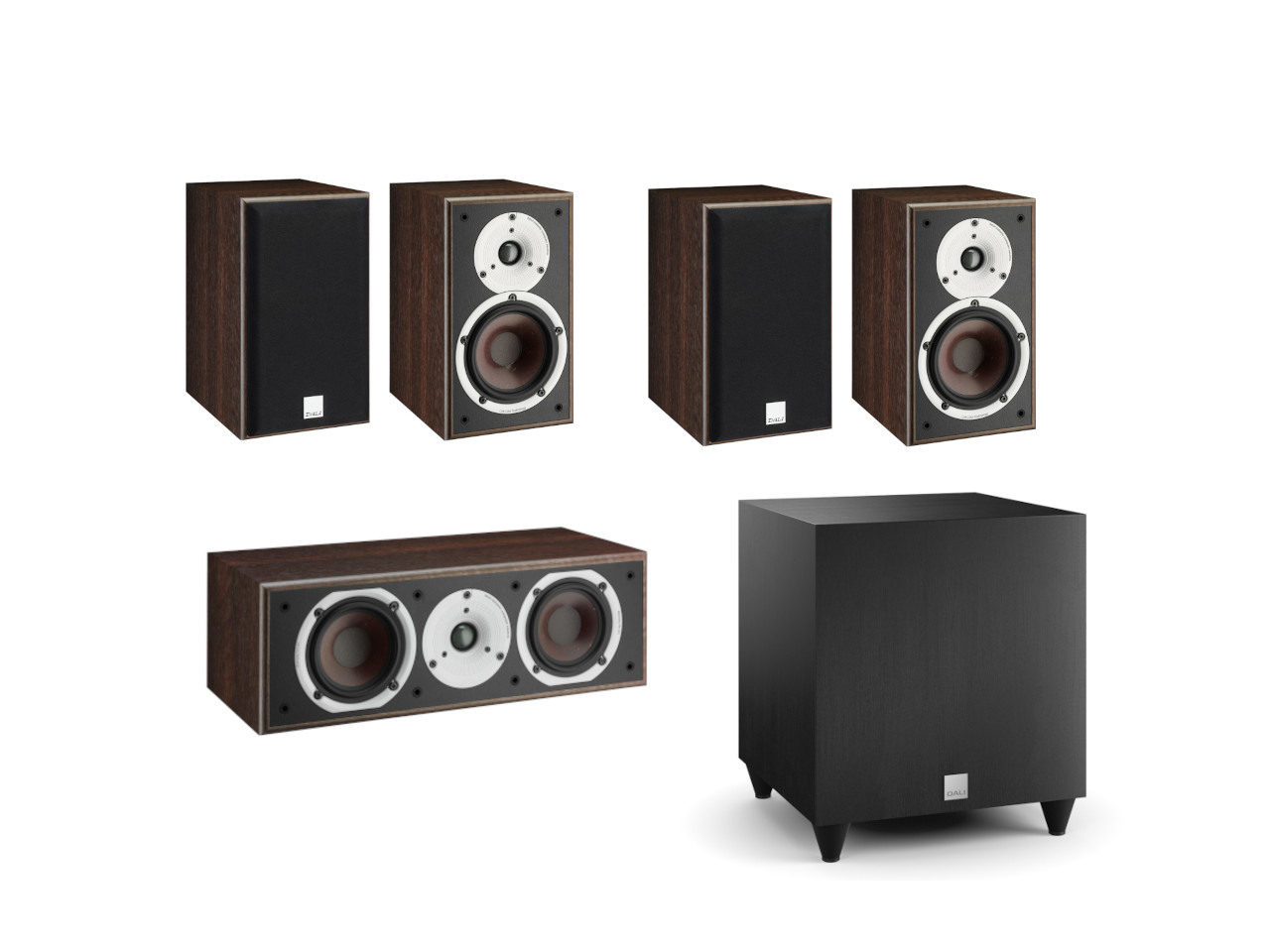 DALI Spektor Bundle Walnut Elektronik, Sprecher