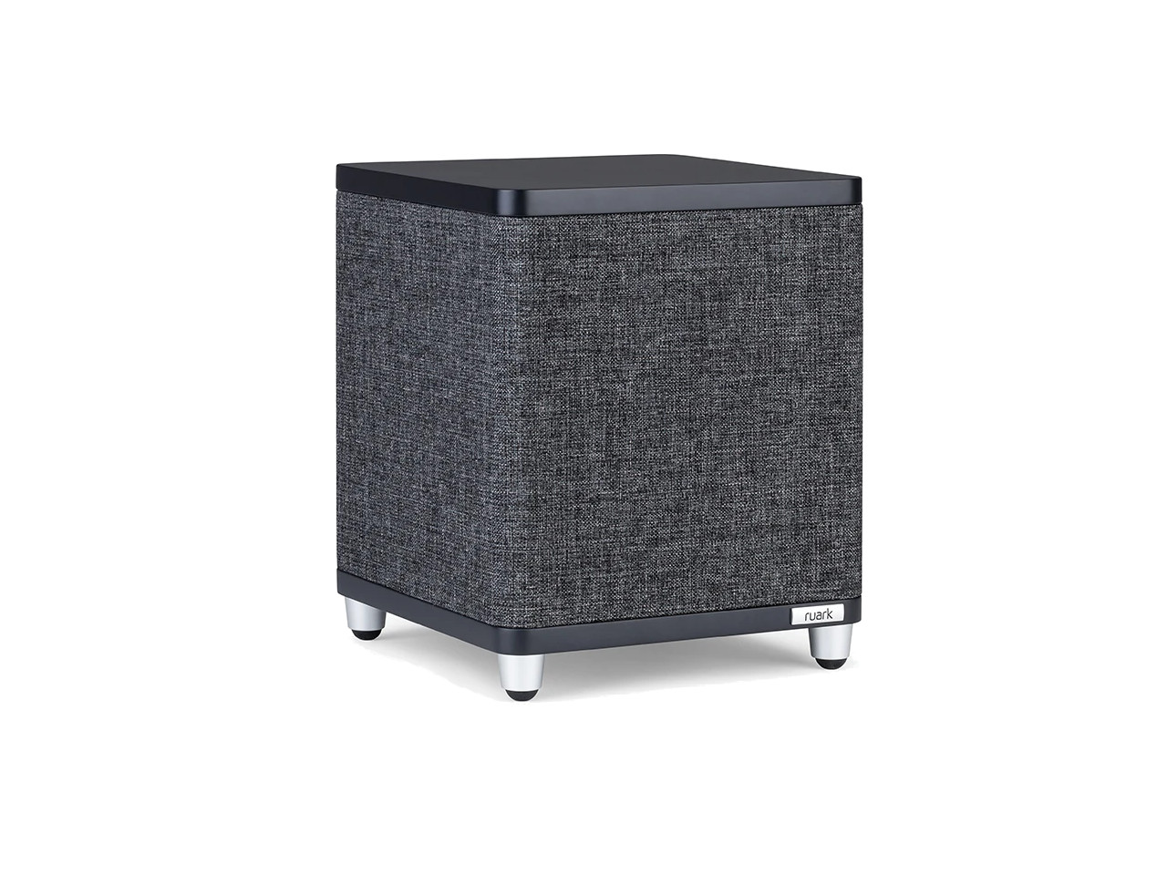 Subwoofer, Lautsprecher, Stoffbezug, dunkelgrau, Füße