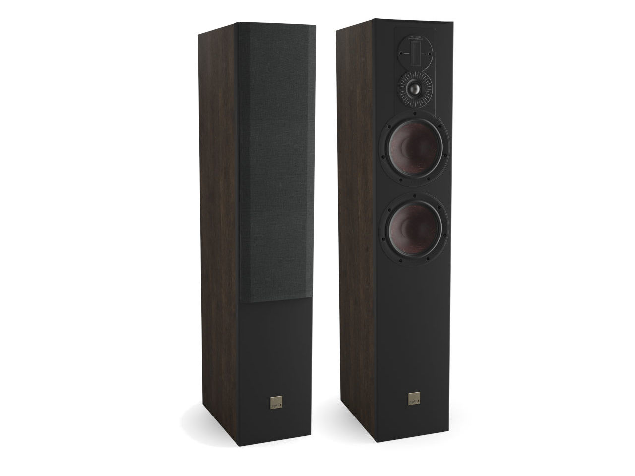 Standlautsprecher, HiFi-Lautsprecher, Holzoptik, Schwarz, Zweiwege