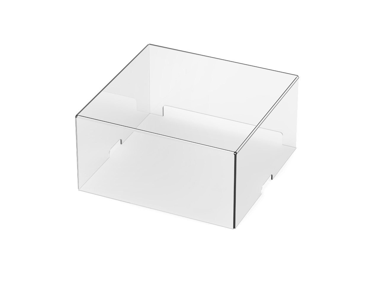 Acrylbox, Ausstellungsbox, klare Kunststoff, rechteckige Box, Aufbewahrungsbehälter