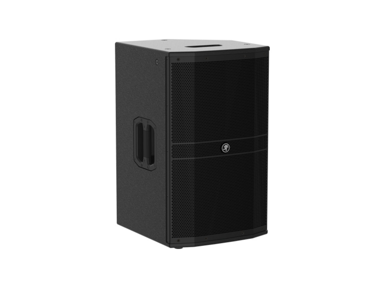 Lautsprecherbox, PA-Lautsprecher, schwarz, Metallgitter, Tragegriff