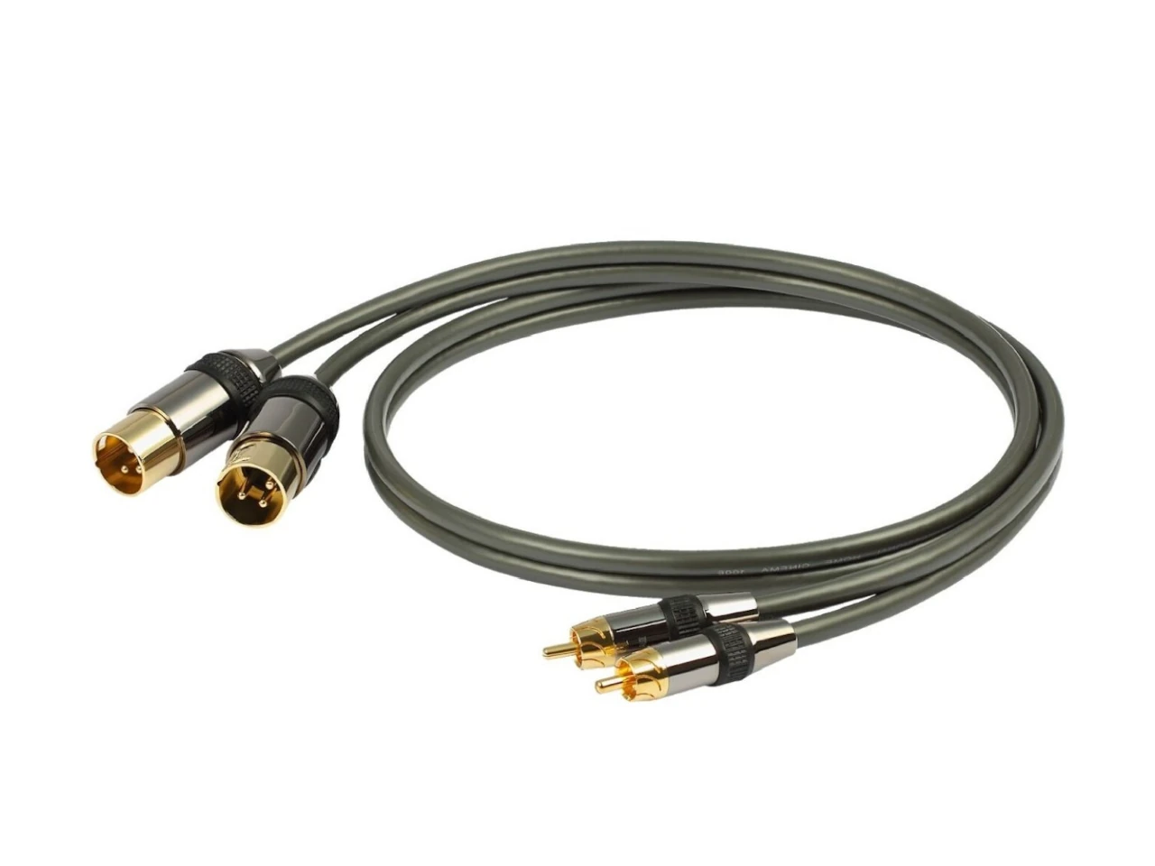 XLR Kabel, Audioschnittstelle, 3-polig, Stecker Gold, Rundkabel