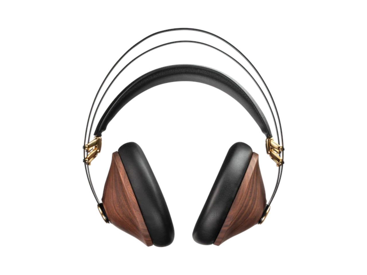 Kopfhörer, Over-Ear, Holzoptik, Nylonband, Goldakzente