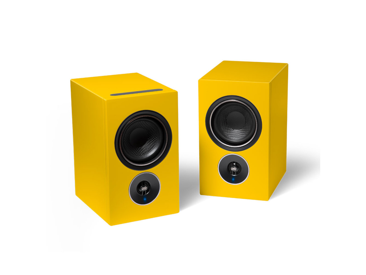 aktives Lautsprecher, 2-Wege-Lautsprecher, gelbe Boxen, Kompaktlautsprecher, Stereo-Set