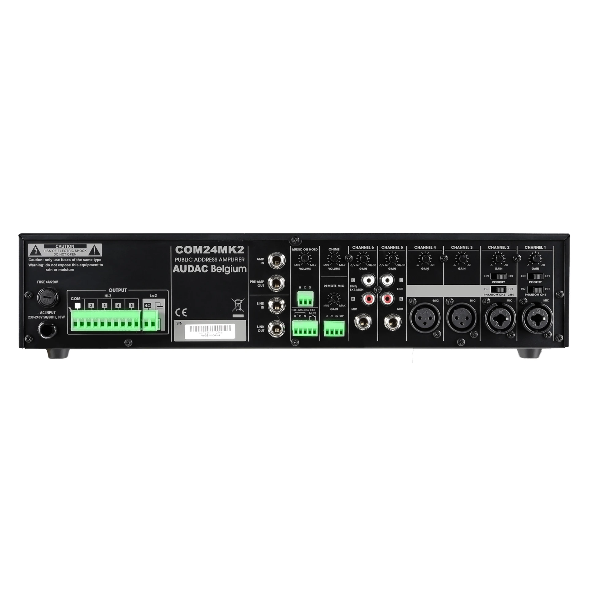 rackmount, Audio-Mischer, Rückseite, XLR, DIN