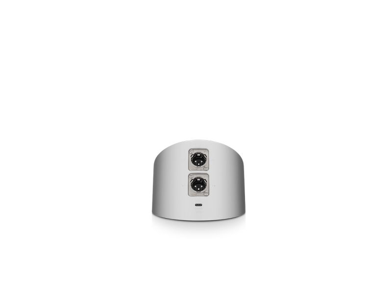 weiß, duale XLR-Ausgänge, Audio-Interface, Metallgehäuse, Desktop-Lautsprecher
