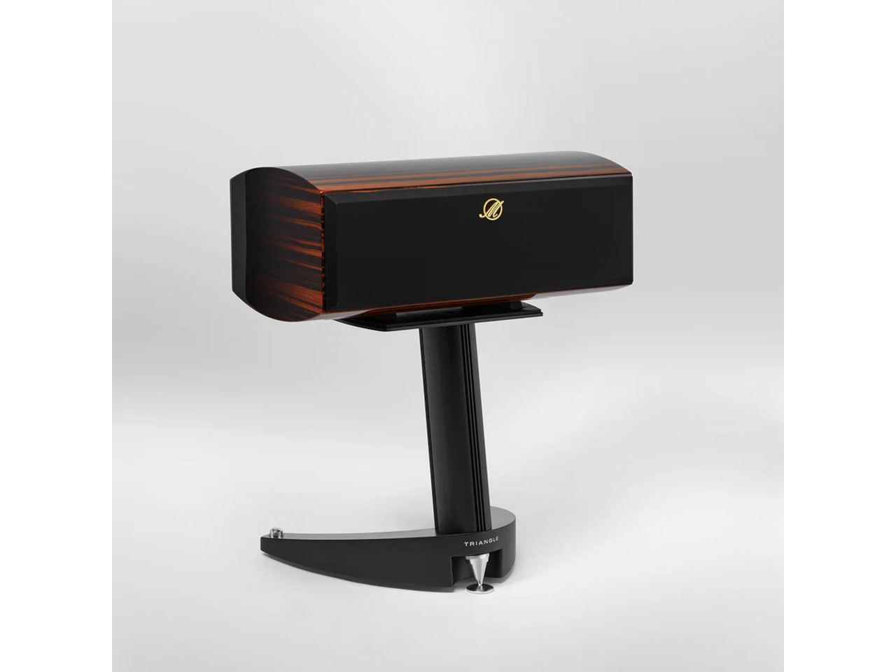 Hifi-Bühne, Lautsprechergehäuse, Holzoptik, Schwarz, Stativ