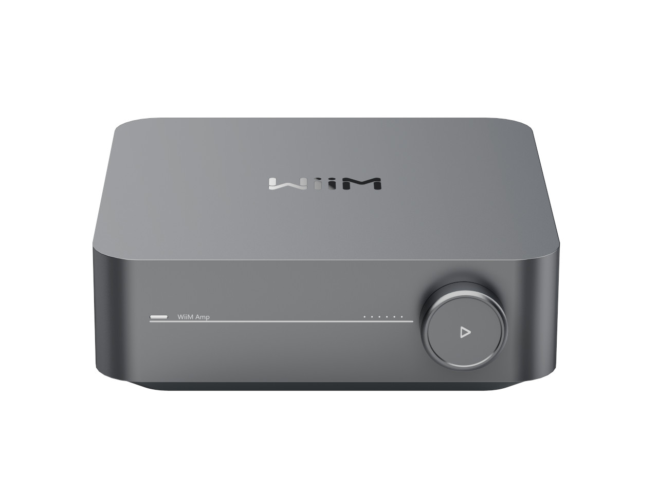 WiiM Amp, Audio Interface, Kompakt-Receiver, Grau, Knopfsteuerung