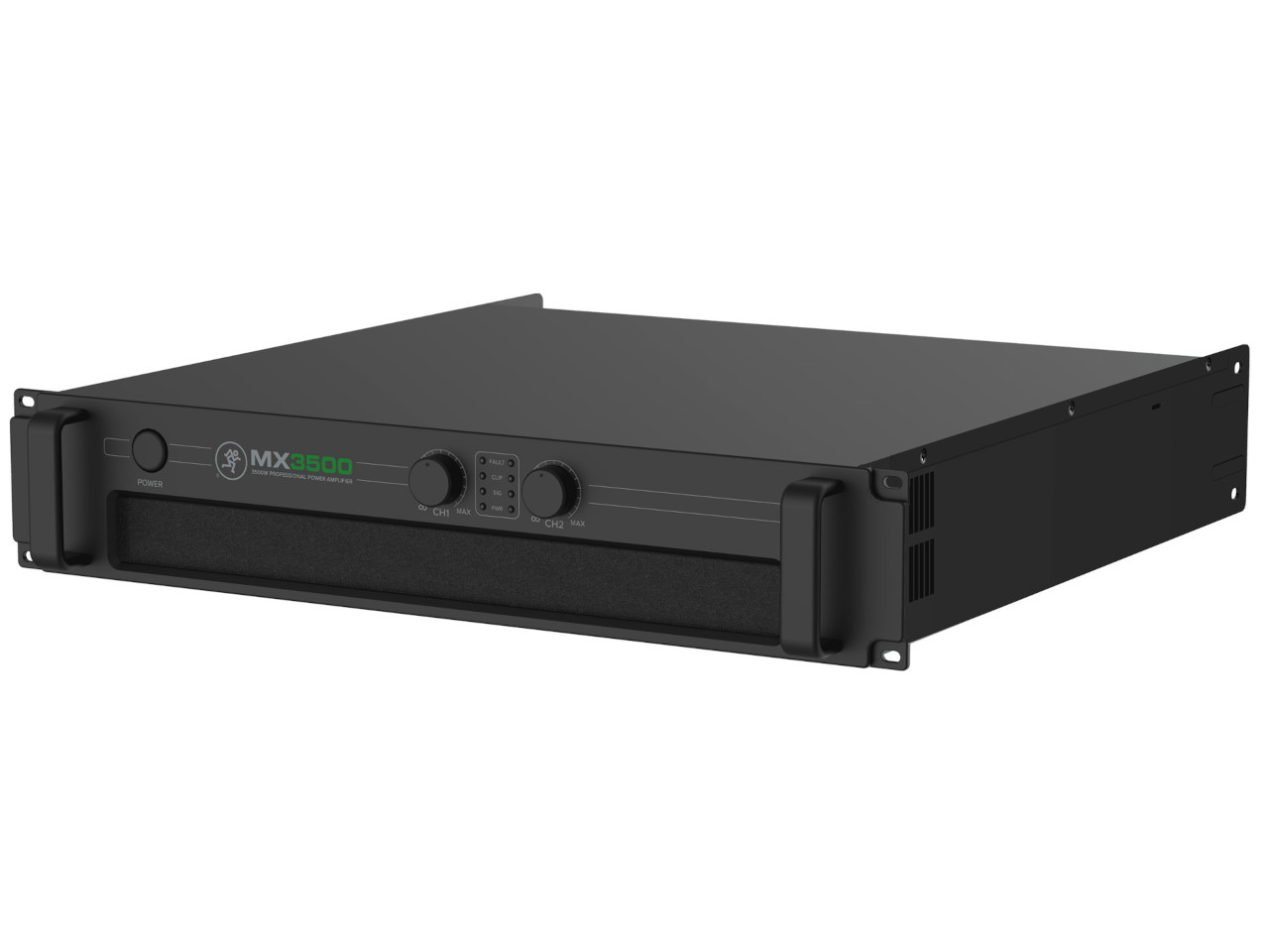 rack-mountable, leistungverstärker, MX3500, 2U-rack, schwarz
