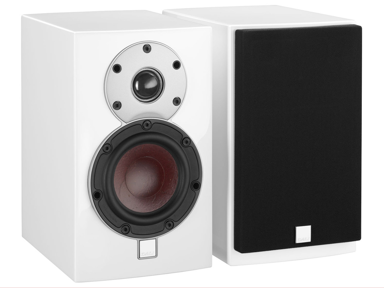Lautsprecher, Regal-Lautsprecher, 2-Wege-Lautsprecher, Kunststoffgehäuse, Weißes Gehäuse