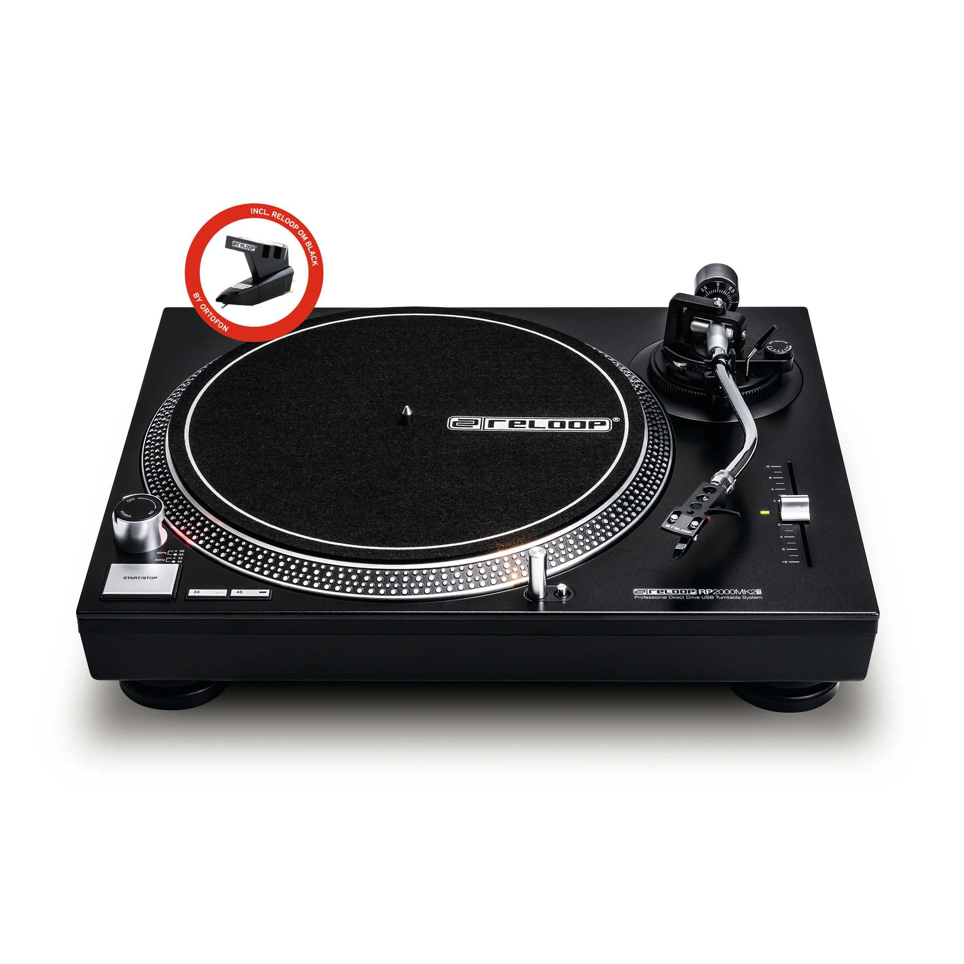 Plattenspieler, Turntable, USB-Audio, BN, Schwarz