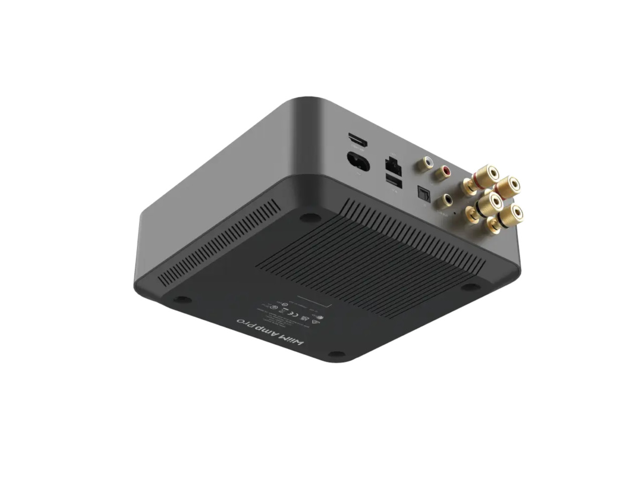 set-top box, HDMI, AV ports, RCA connectors, schwarze Box