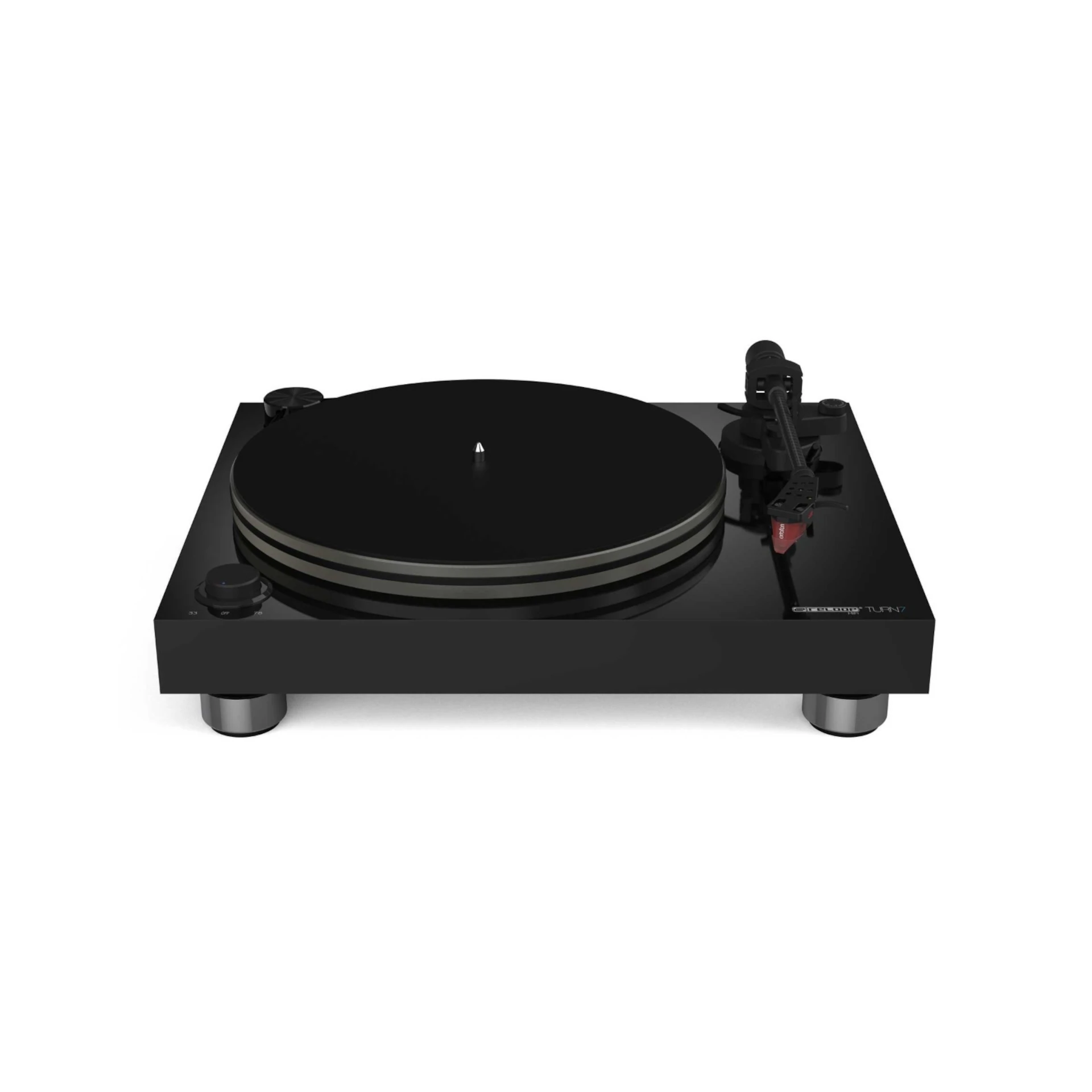 Plattenspieler, Turntable, Schwarz, Tonarm, Plattenaufbau