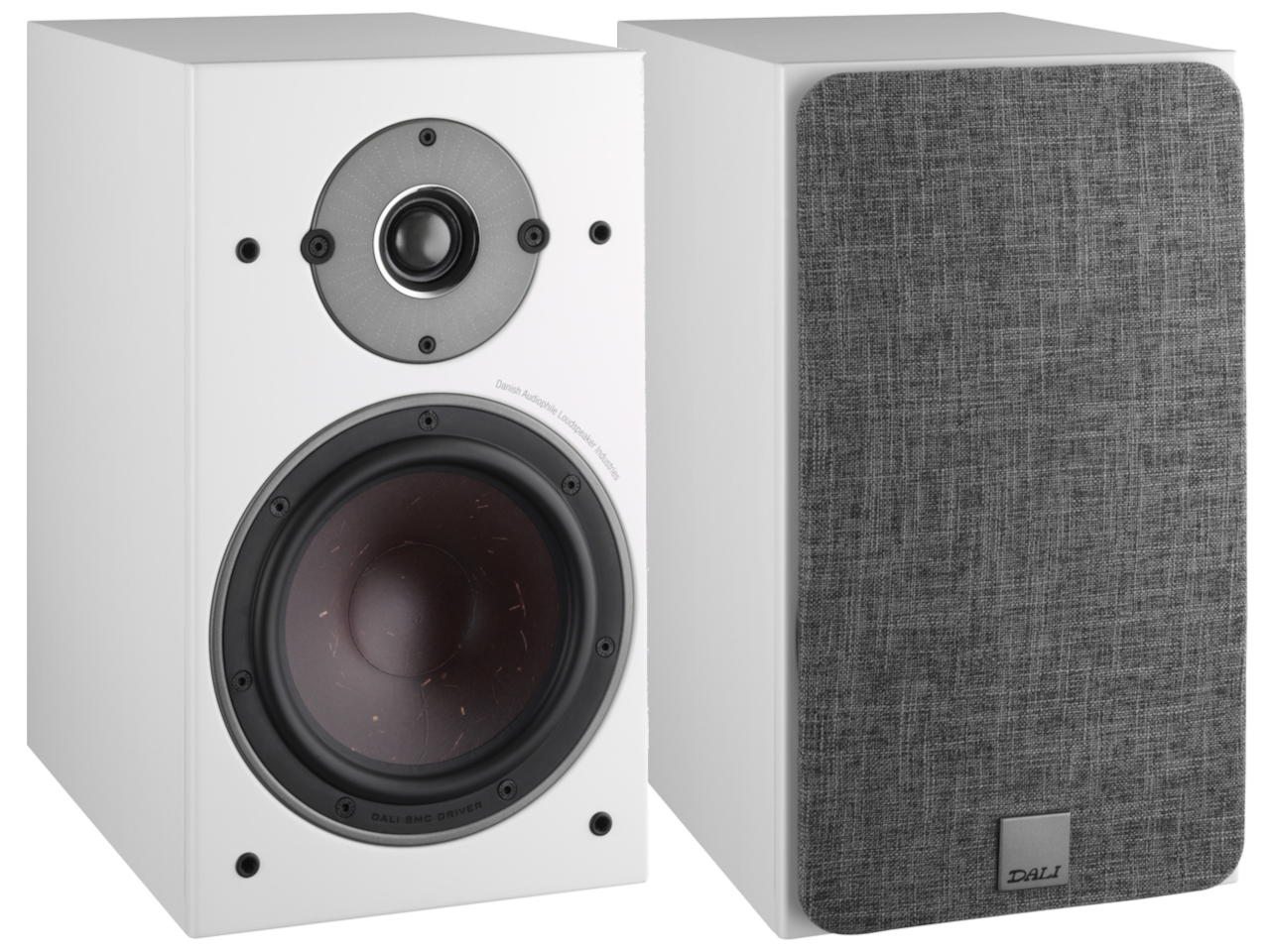 lautsprecher, studiospeaker, zweiwege-lautsprecher, weiß, gitter-front