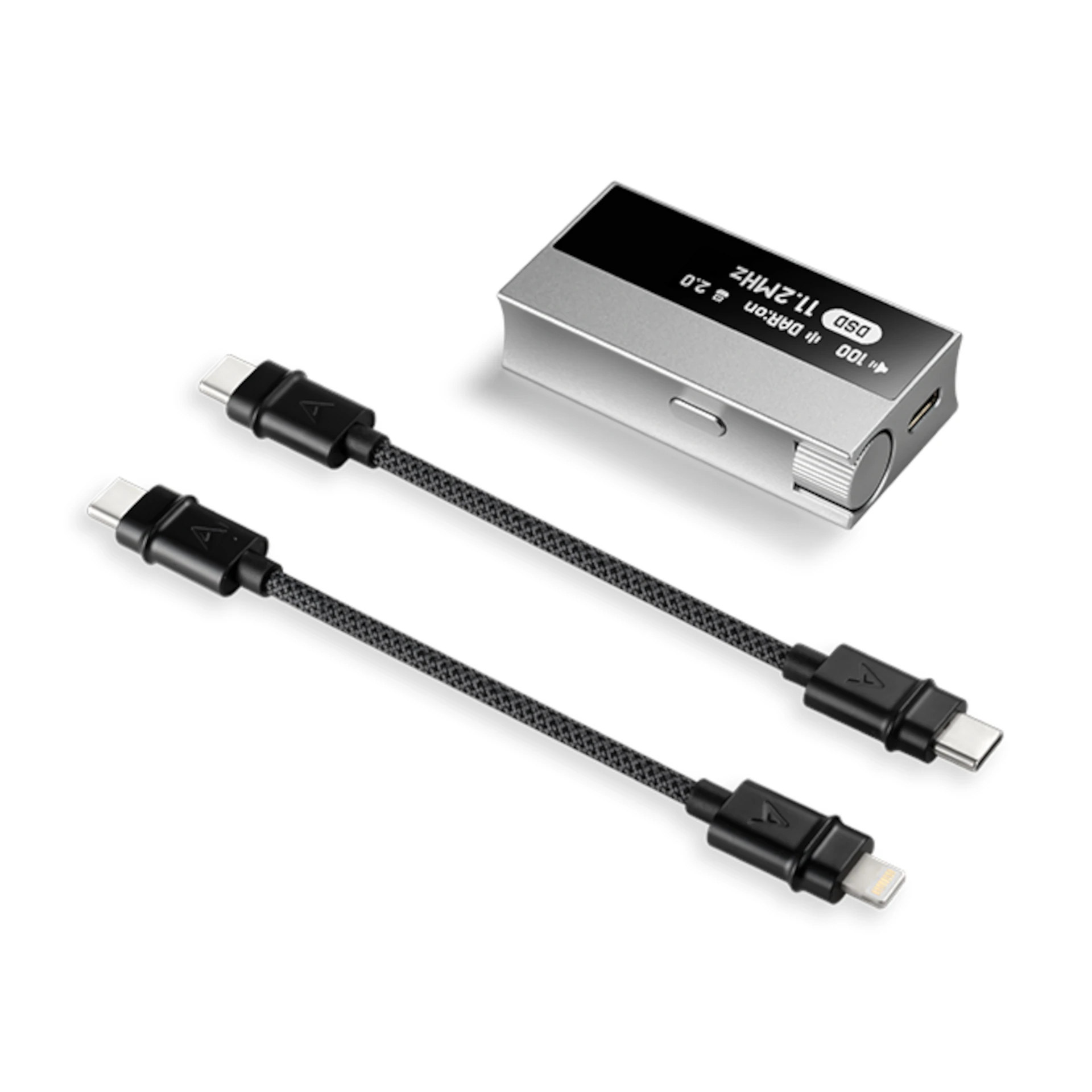 USB-C zu USB-C Kabel, Verknotetes Kabel, Aluminium Adapter, Typ-C, Schlanker Anschluss