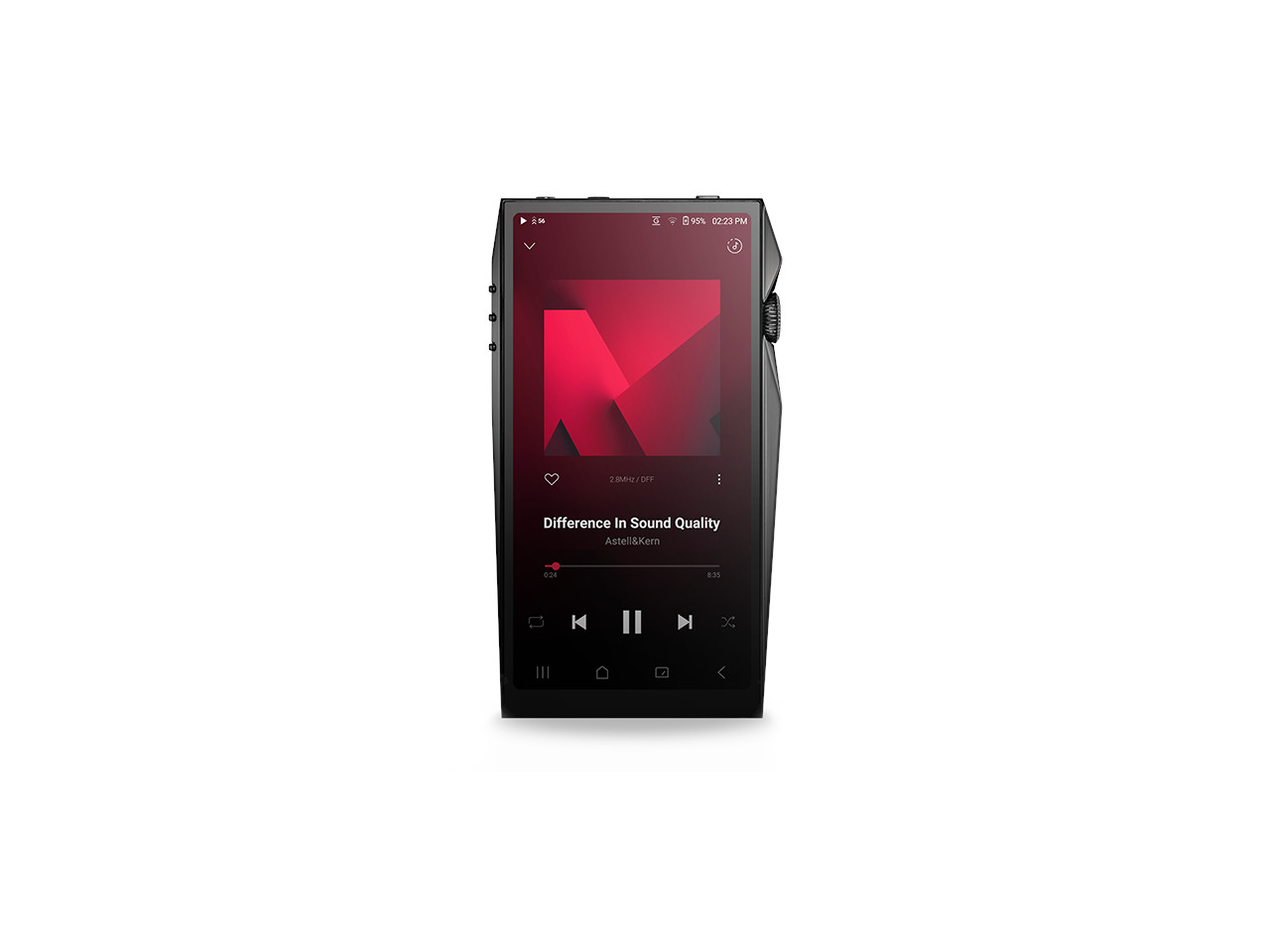 MP3-Player, Digitaler Player, Touchscreen, Schwarz, Kopfhöreranschluss