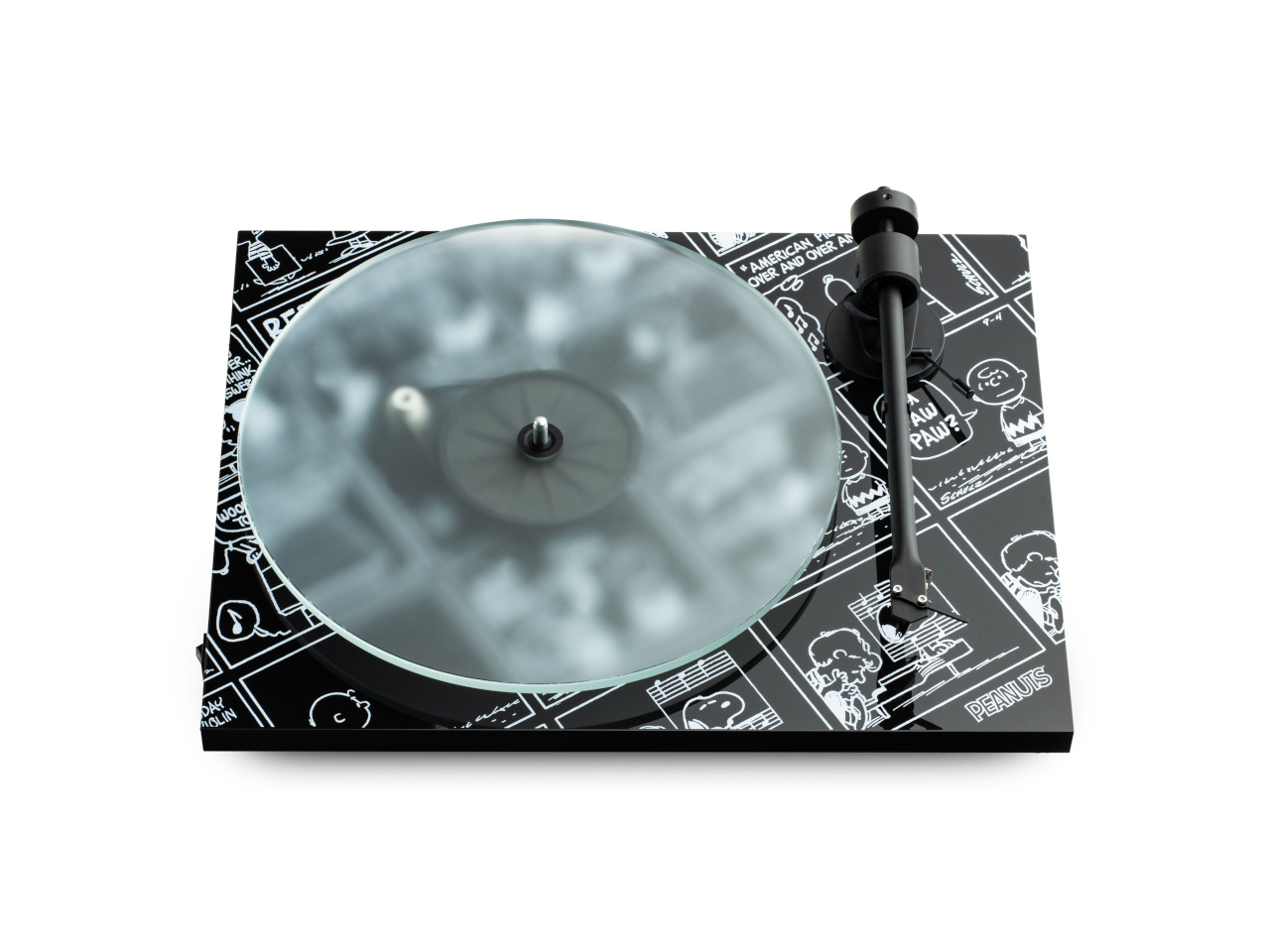 Plattenspieler, Turntable, Schwarz, Tonarm, Vinyl