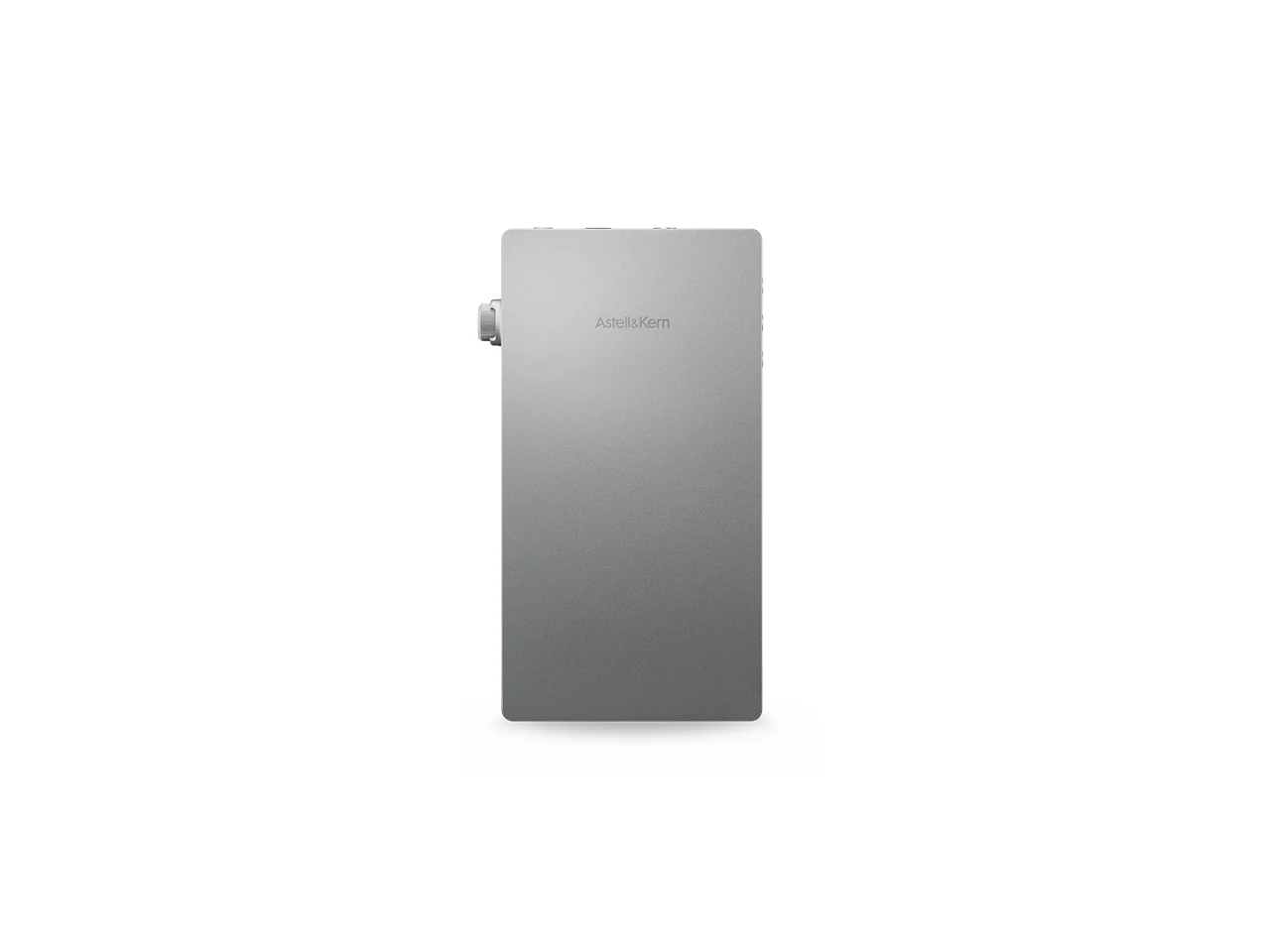 externes Festplattenlaufwerk, silber, rechteckig, Metall, Knopf/Griff