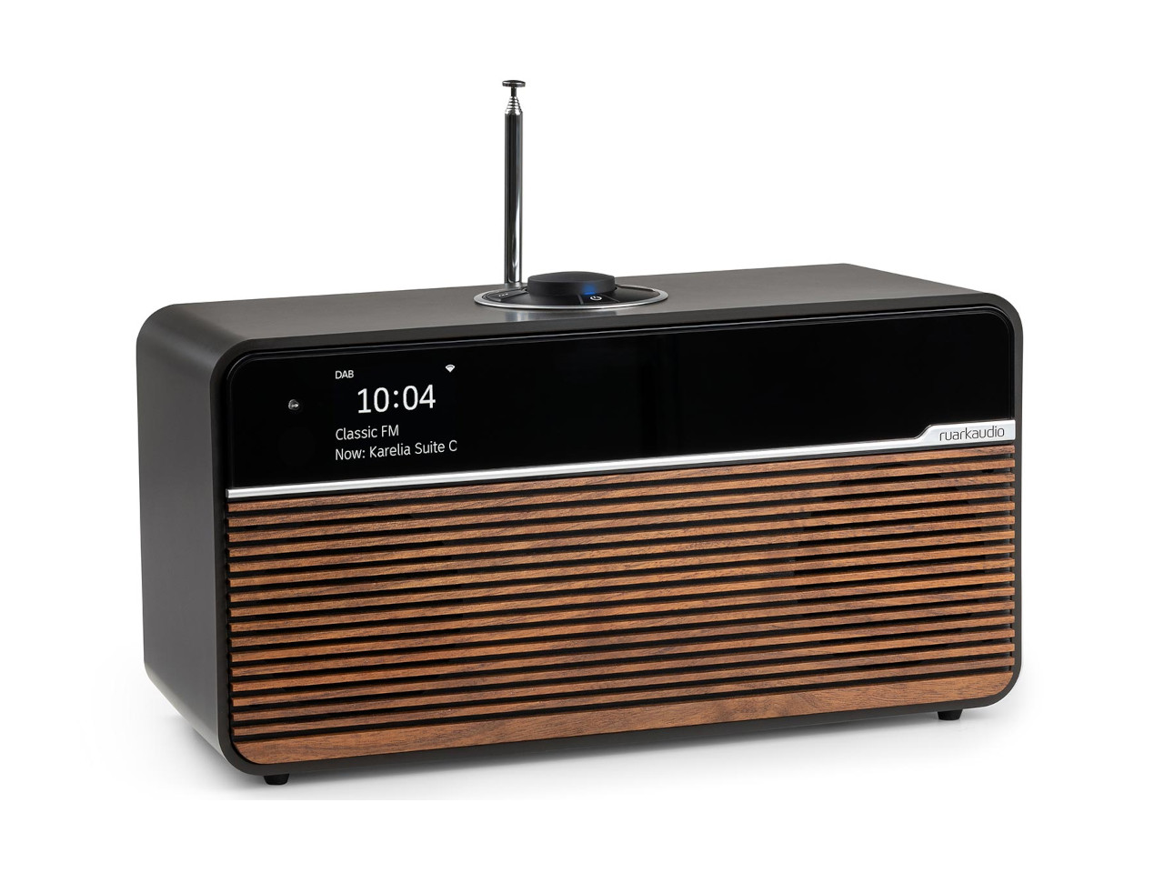 DAB-Radio, Holz-Radio, Tischradio, Retro-Design, Digitalanzeige