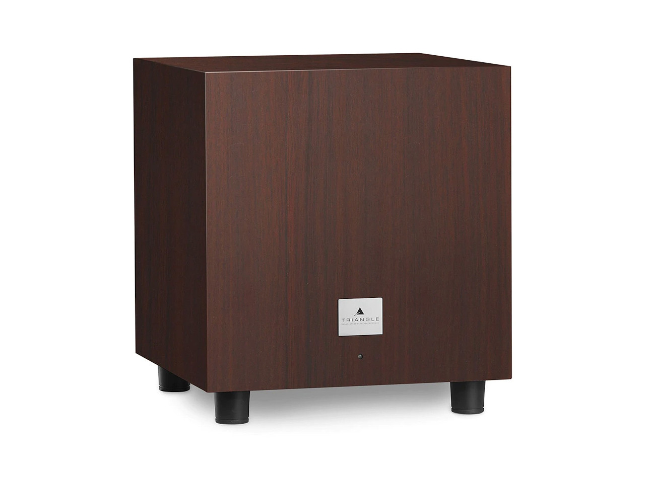 Subwoofer, Holzkabine, Braunes Holz, Lautsprecher, Füße