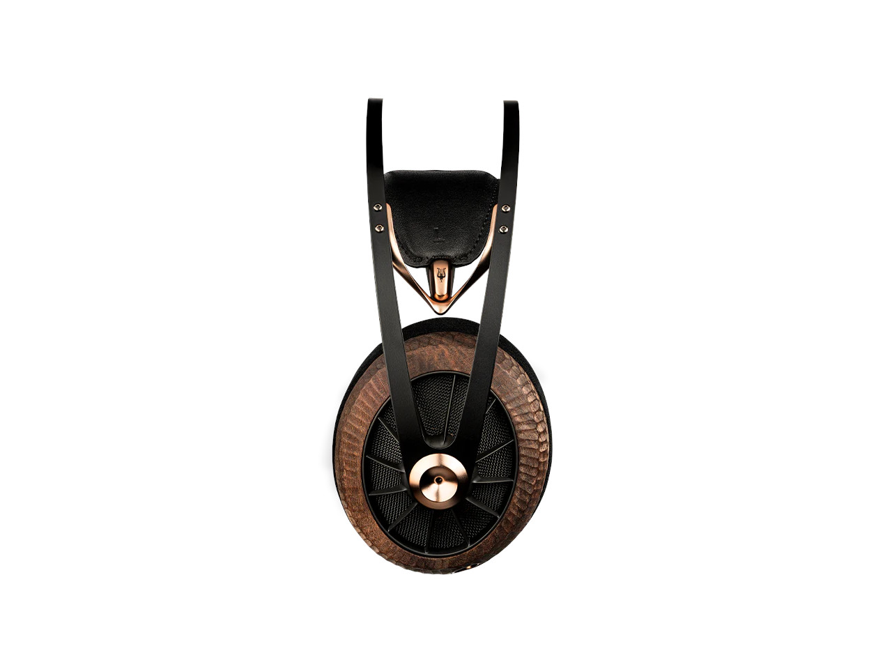 kopfhörer, over-ear, kupfer, schwarz, leder