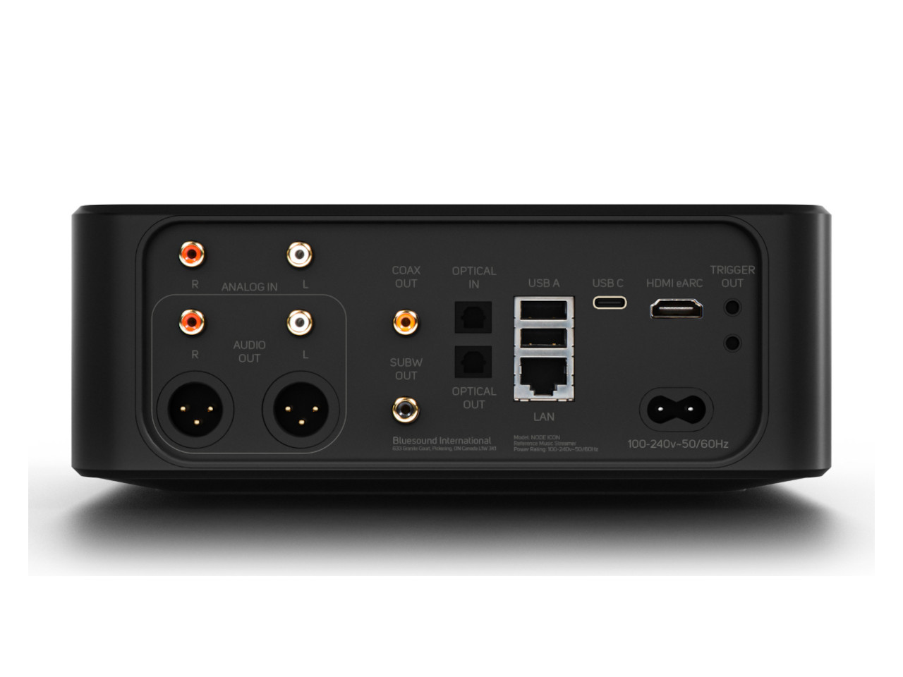 AV-Empfänger, RCA-Anschlüsse, LAN-Port, USB-C, HDMI