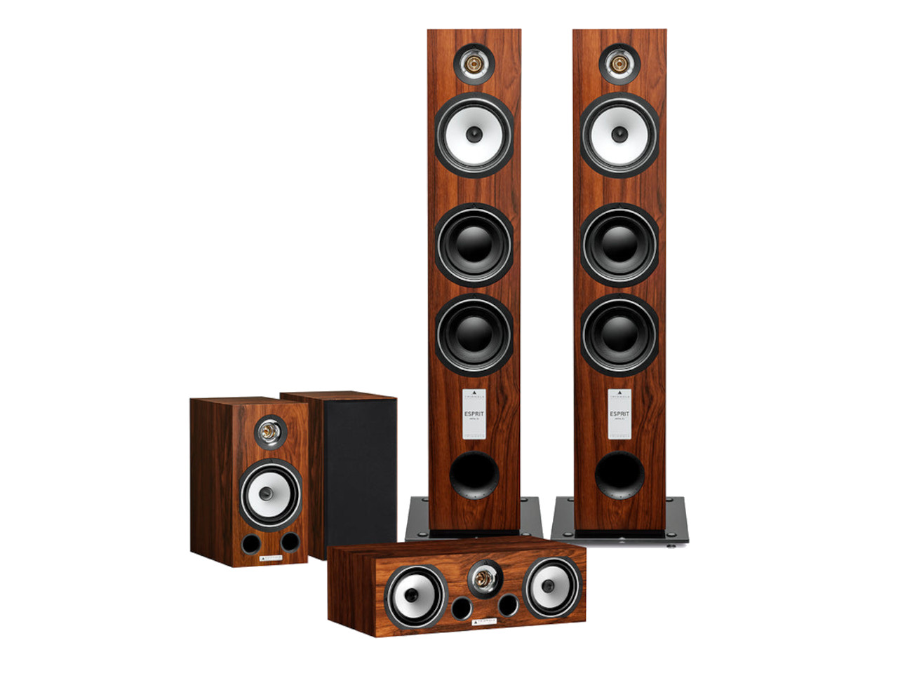 Standlautsprecher, Holzoptik, Mehrkanal, Klangbox, HiFi-System