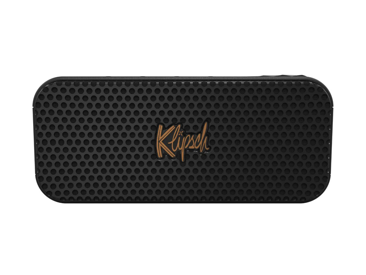 tragbarer Lautsprecher, Bluetooth-Lautsprecher, schwarz, Perforiertes Gehäuse, Klipsch Logo