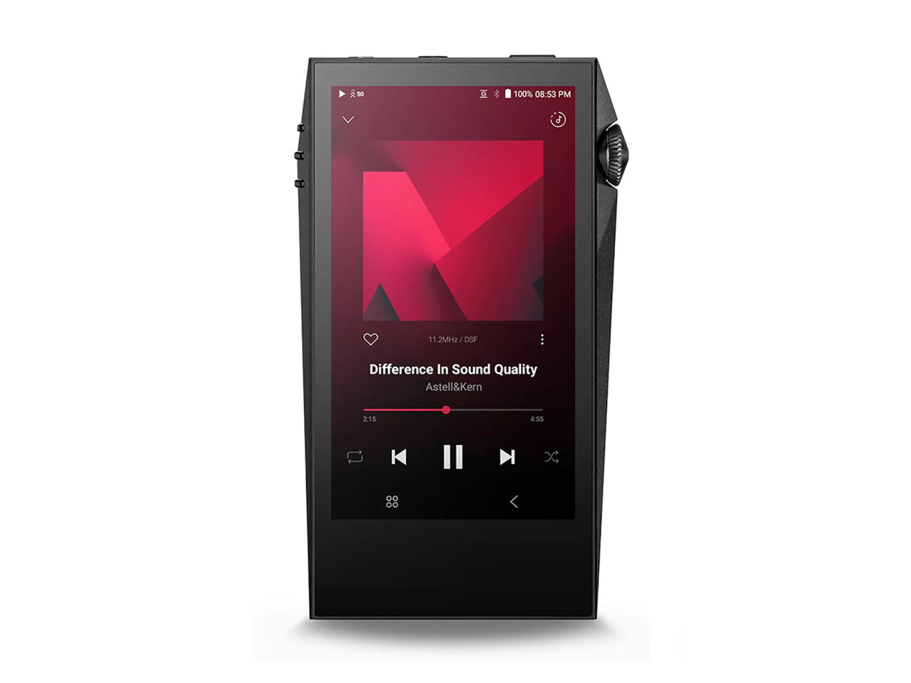 DMP Player, Portabler Musikplayer, Touchscreen, Schwarz, Kompaktes Design